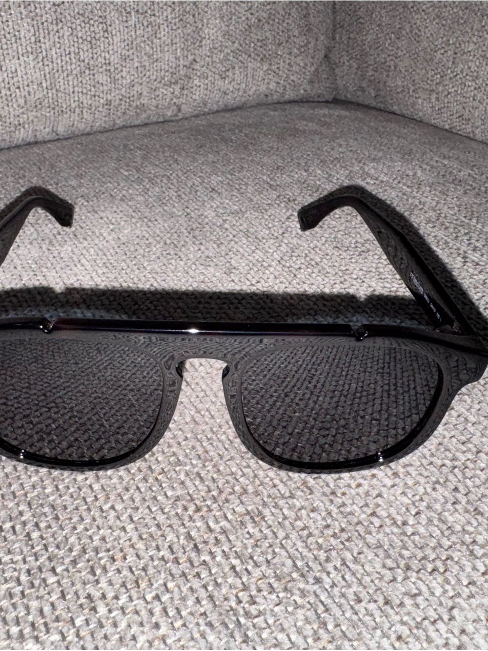 Fendi Black Sunglasses with Textured Frame